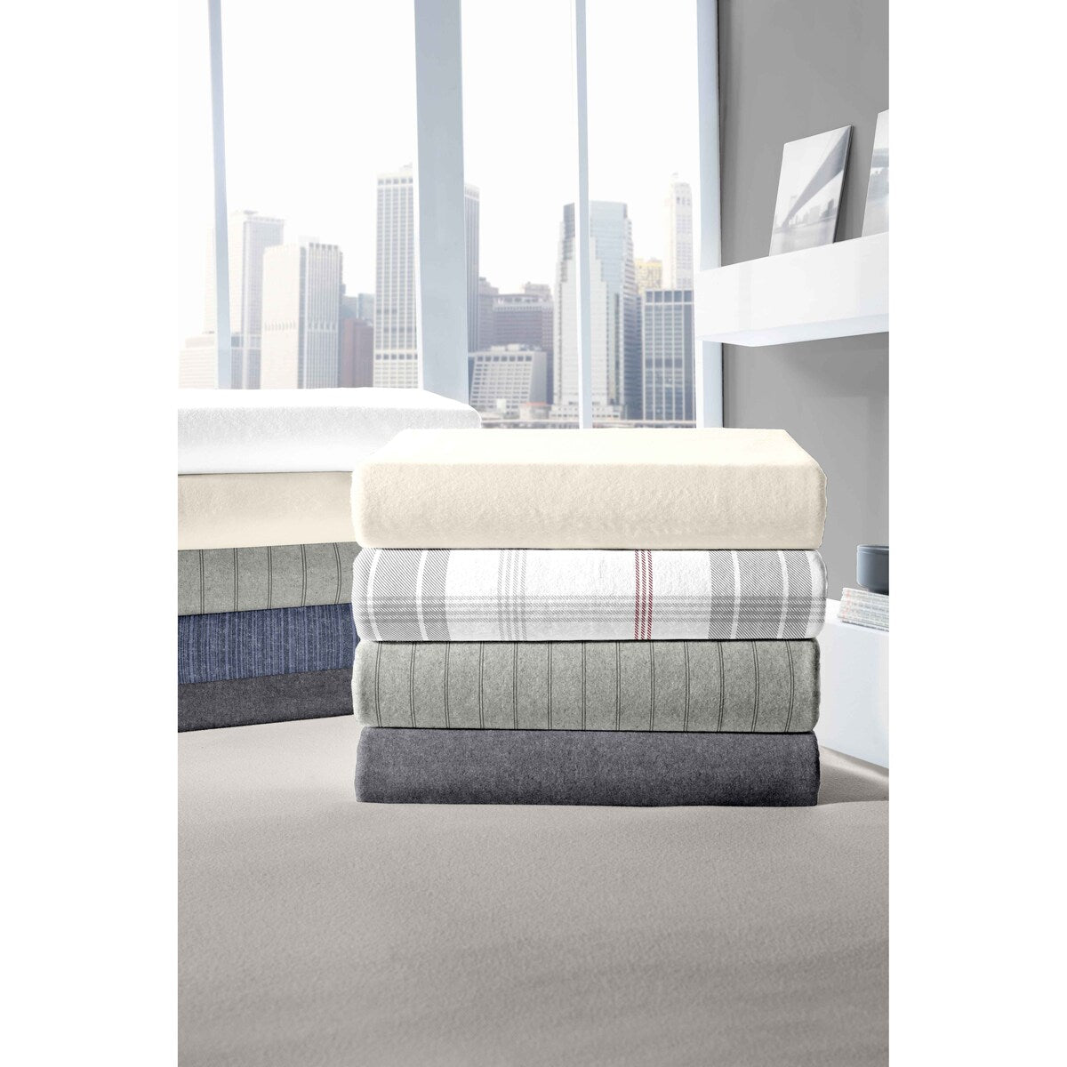 Set di lenzuola di lusso in flanella tedesca da 6 once Dormisette