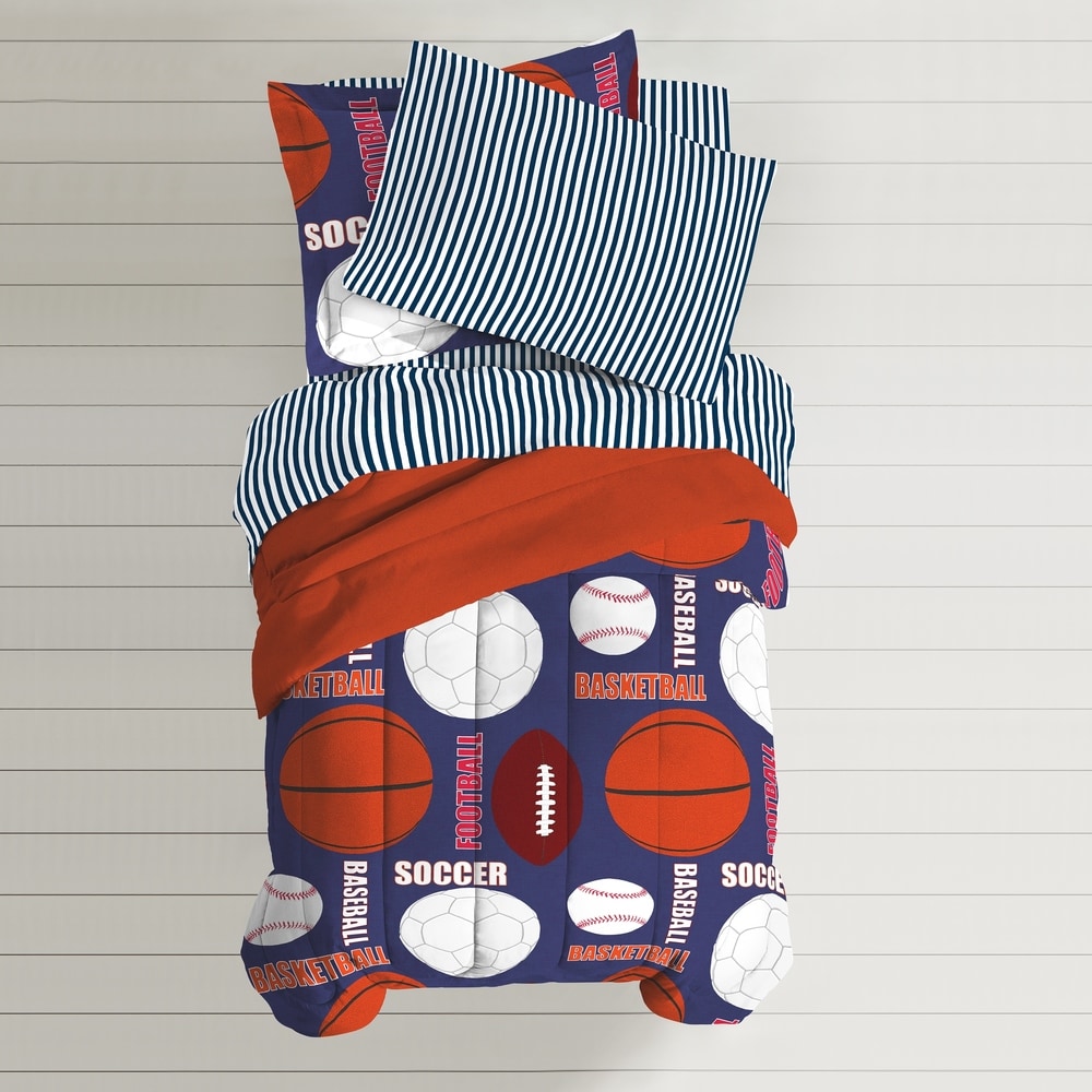 Dream Factory All Sports - Set letto 7 pezzi in una borsa con set di lenzuola