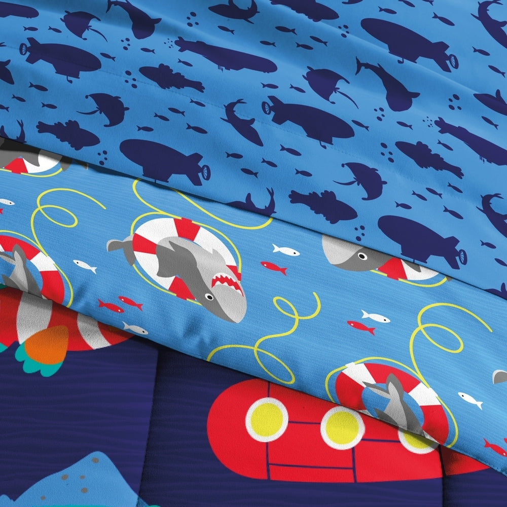 Dream Factory Submarine - Letto in microfibra in borsa con set di lenzuola