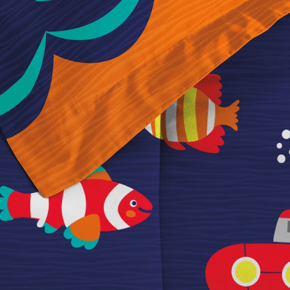 Dream Factory Submarine - Letto in microfibra in borsa con set di lenzuola