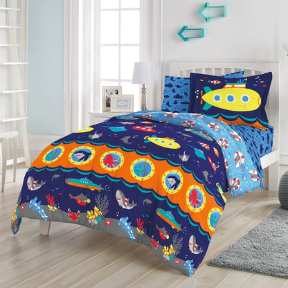 Dream Factory Submarine - Letto in microfibra in borsa con set di lenzuola