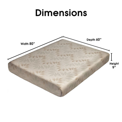 Materasso in memory foam Dream Pro Recharge Lunair da 9 pollici Queen-size