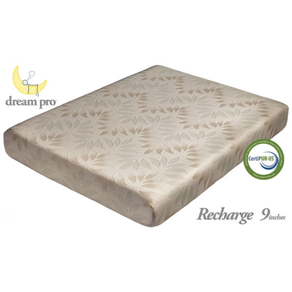 Materasso in memory foam Dream Pro Recharge Lunair da 9 pollici Queen-size