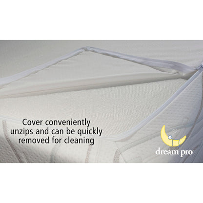 Materasso in memory foam Dream Pro Restore Lunair da 10 pollici King-size in gel - Bianco