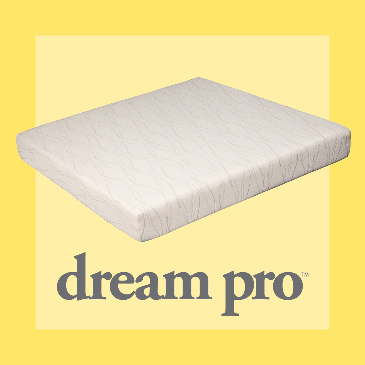 Materasso in memory foam Dream Pro Restore Lunair da 10 pollici King-size in gel - Bianco