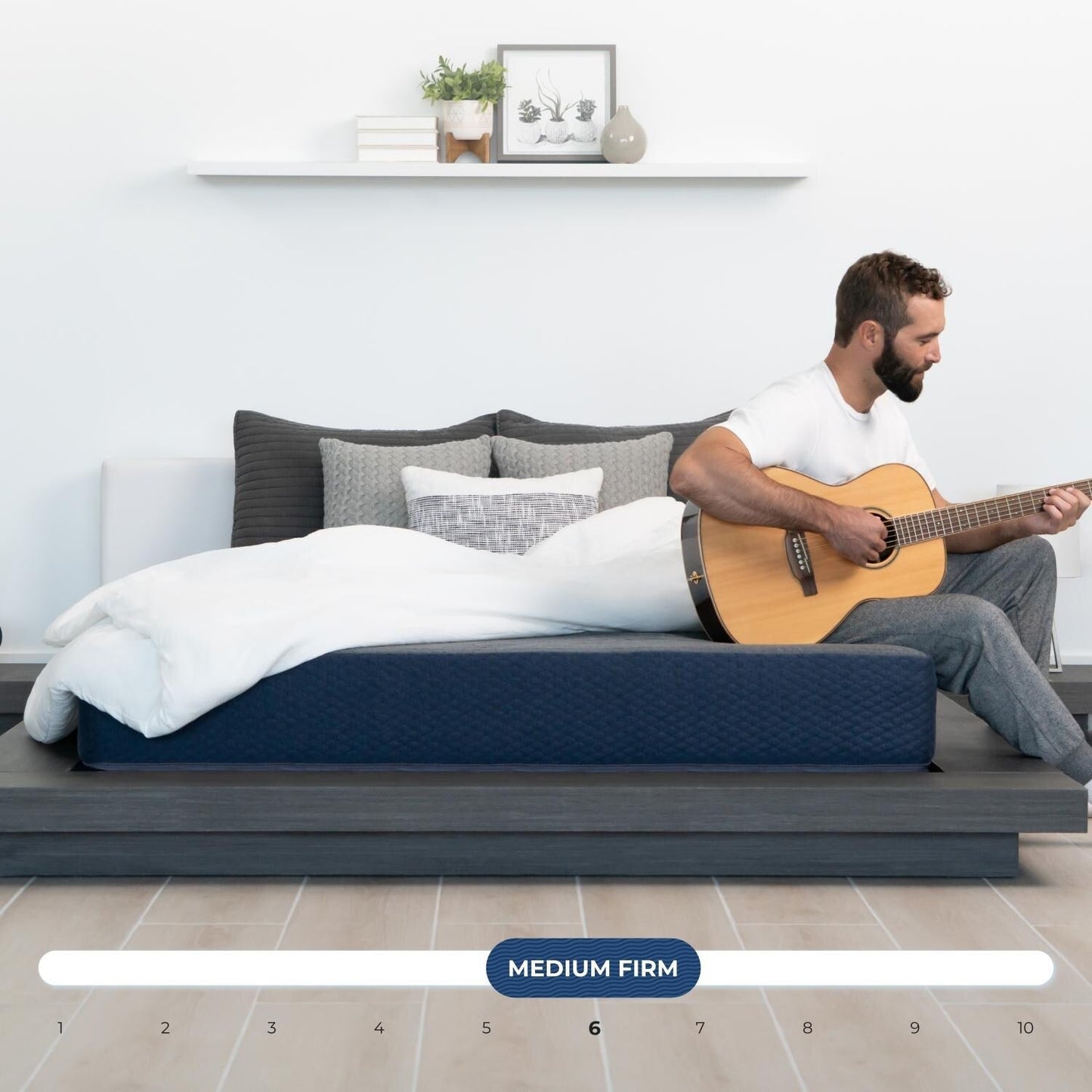 Materasso in memory foam Dreamfoam Bedding Chill 10 Gel | Letto a castello per camper 32x74