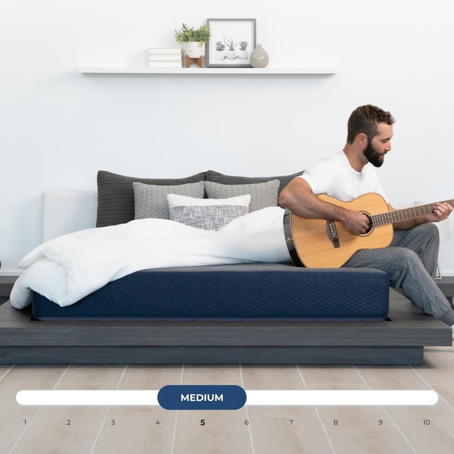 Materasso in memory foam Dreamfoam Bedding Chill 12 Gel | Letto a castello per camper 28x75 | Prodotto in Arizona