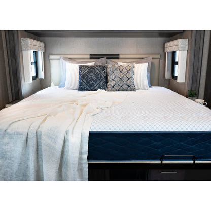 Materasso ibrido Dreamfoam Hybrid 10 con tessuto fresco al tatto, letto a castello per camper 42x80