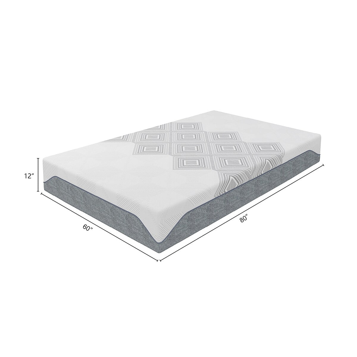 Materasso Dreamwave in memory foam con gel rinfrescante di media rigidità da 12 pollici