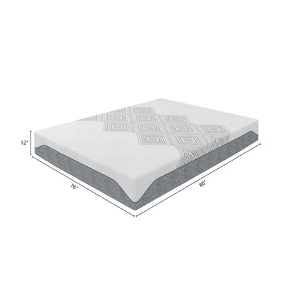 Materasso Dreamwave in memory foam con gel rinfrescante di media rigidità da 12 pollici