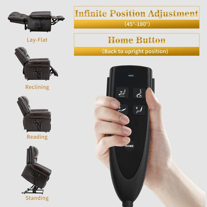 Poltrone reclinabili con doppio motore in vera pelle, massaggio termico, porte USB