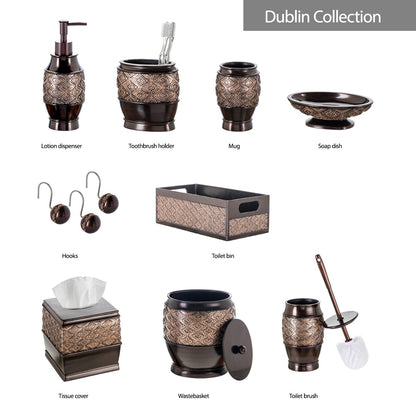 Creative Scents Dublin Brown Set di accessori da bagno - 6 pezzi
