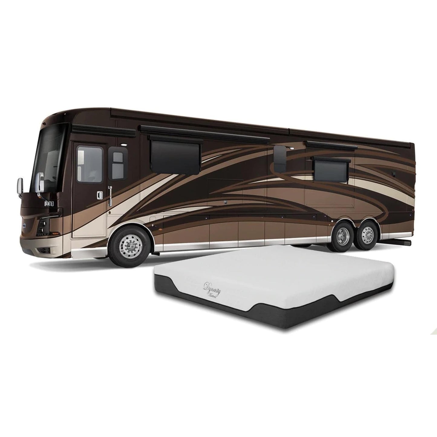 Materasso Dynasty da 10 pollici in memory foam CoolBreeze Gel per camper King