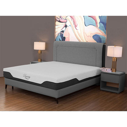 Materasso Dynasty da 10 pollici in memory foam CoolBreeze Gel, corto, per letto king size, per camper