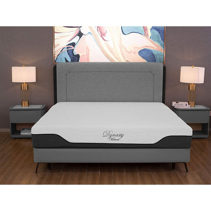 Materasso Dynasty da 10 pollici in memory foam CoolBreeze Gel, corto, per letto king size, per camper