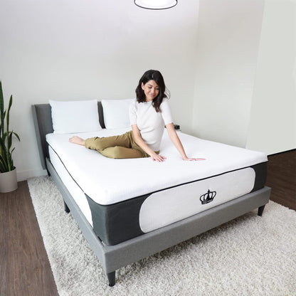 Materasso Dynasty da 14,5 pollici CoolBreeze Gel Memory Plush Queen Size in schiuma per letto