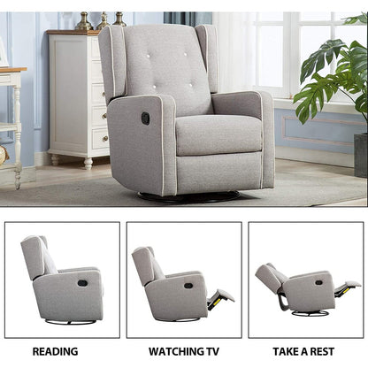 Poltrona reclinabile girevole da corsa, set da due posti