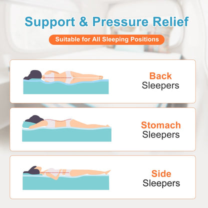 Materassi per camper ESHINE da 10 pollici, materassi ibridi per camper ad alto supporto