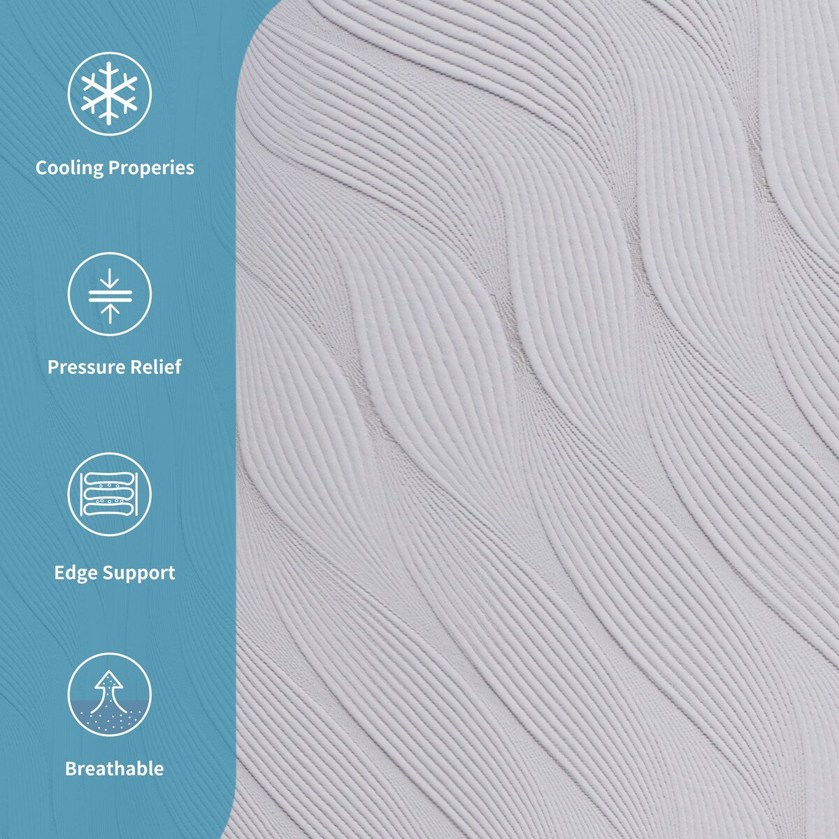 Materassi per camper ESHINE da 10 pollici, materassi ibridi per camper ad alto supporto