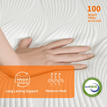 Materasso in memory foam ibrido ESHINE da 14 pollici per letto regolabile