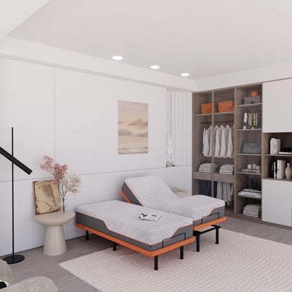 Materasso in memory foam ibrido ESHINE da 14 pollici per letto regolabile