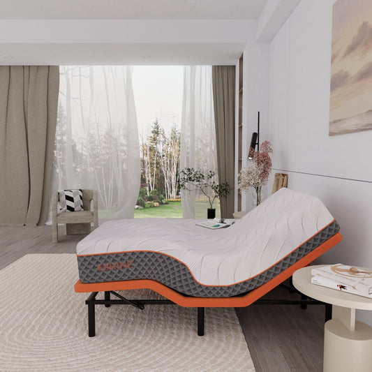 Materasso in memory foam ibrido ESHINE da 14 pollici per letto regolabile