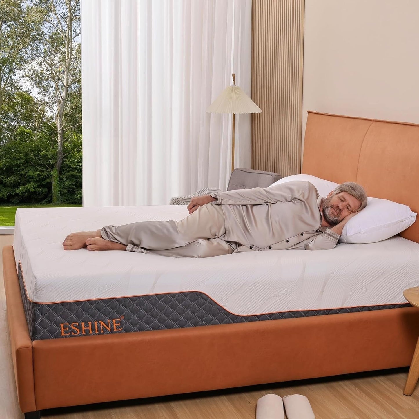 Materasso in memory foam ibrido ESHINE da 14 pollici per letto regolabile