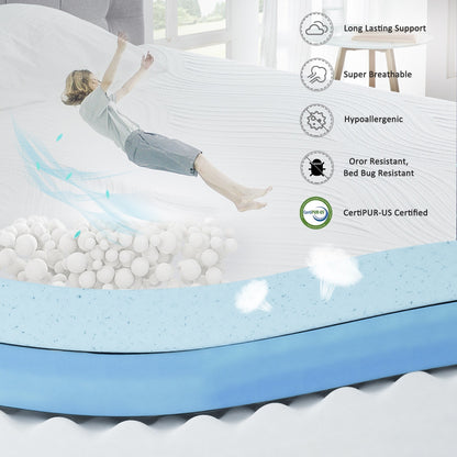 Materasso in memory foam gel da 10 pollici, comfort medio