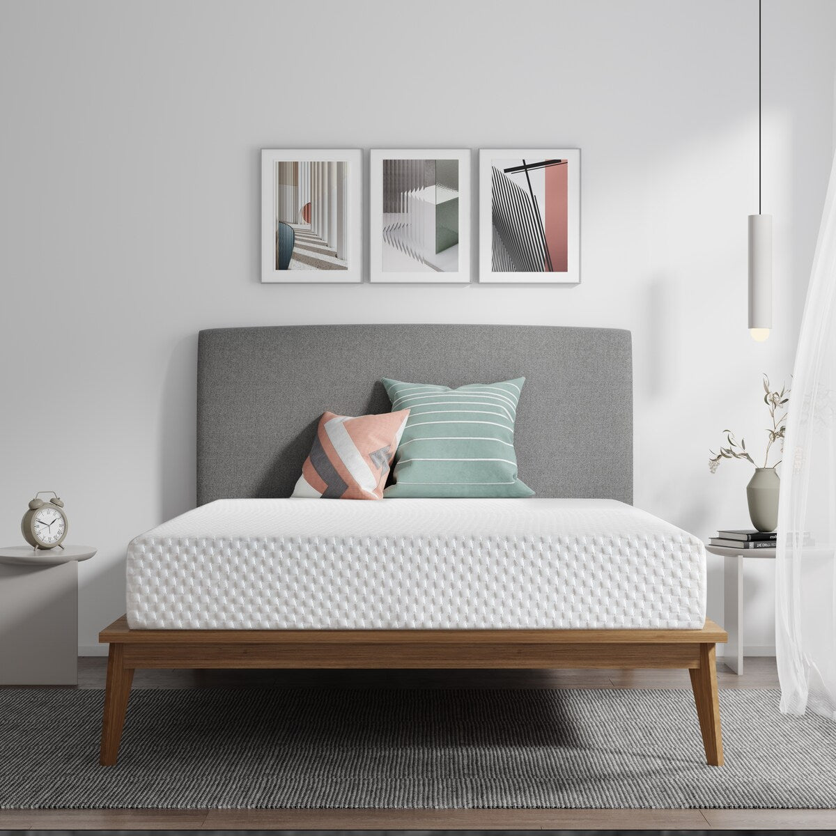 Materasso in memory foam gel da 10 pollici, comfort medio