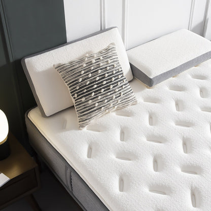 10 Materassi, Materasso a molle insacchettate in memory foam, Supporto per il sonno, Materasso dalla sensazione di rigidità media in una scatola