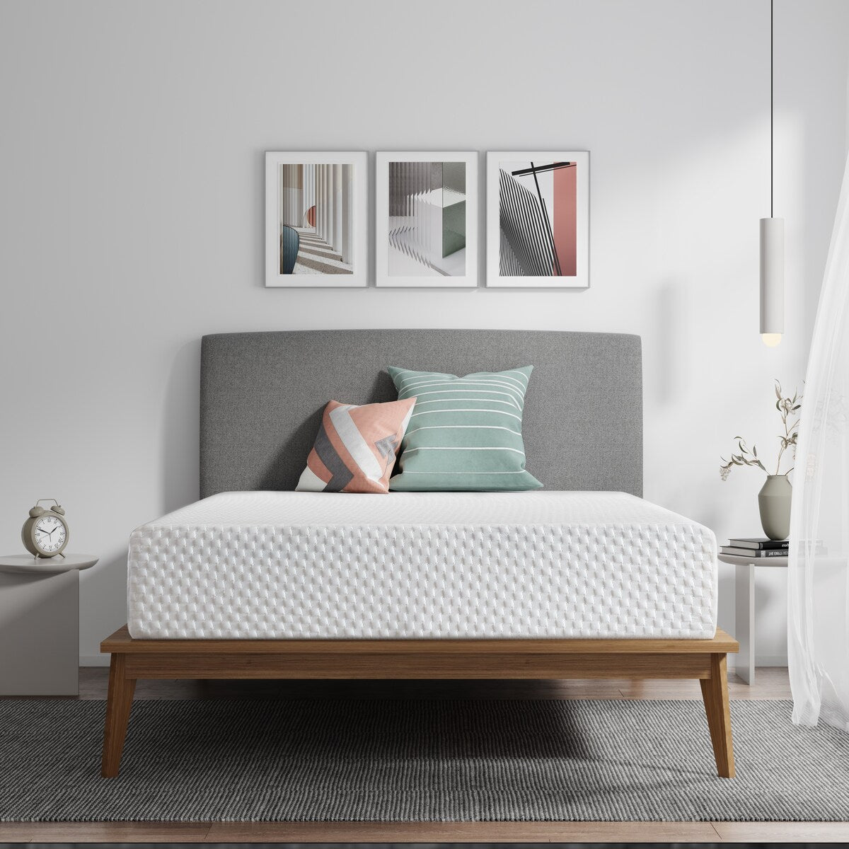 Materasso in memory foam gel da 12 pollici per un sonno fresco, comfort medio