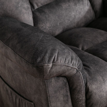 Poltrona reclinabile girevole manuale oversize Ebello