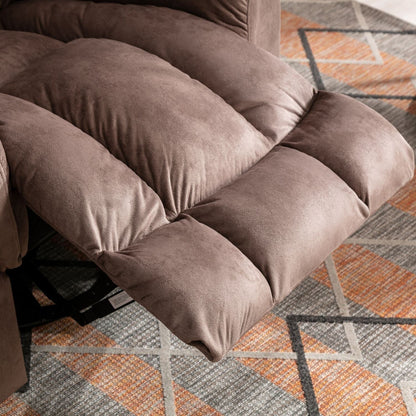 Poltrona reclinabile girevole manuale oversize Ebello