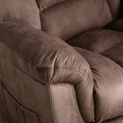 Poltrona reclinabile girevole manuale oversize Ebello