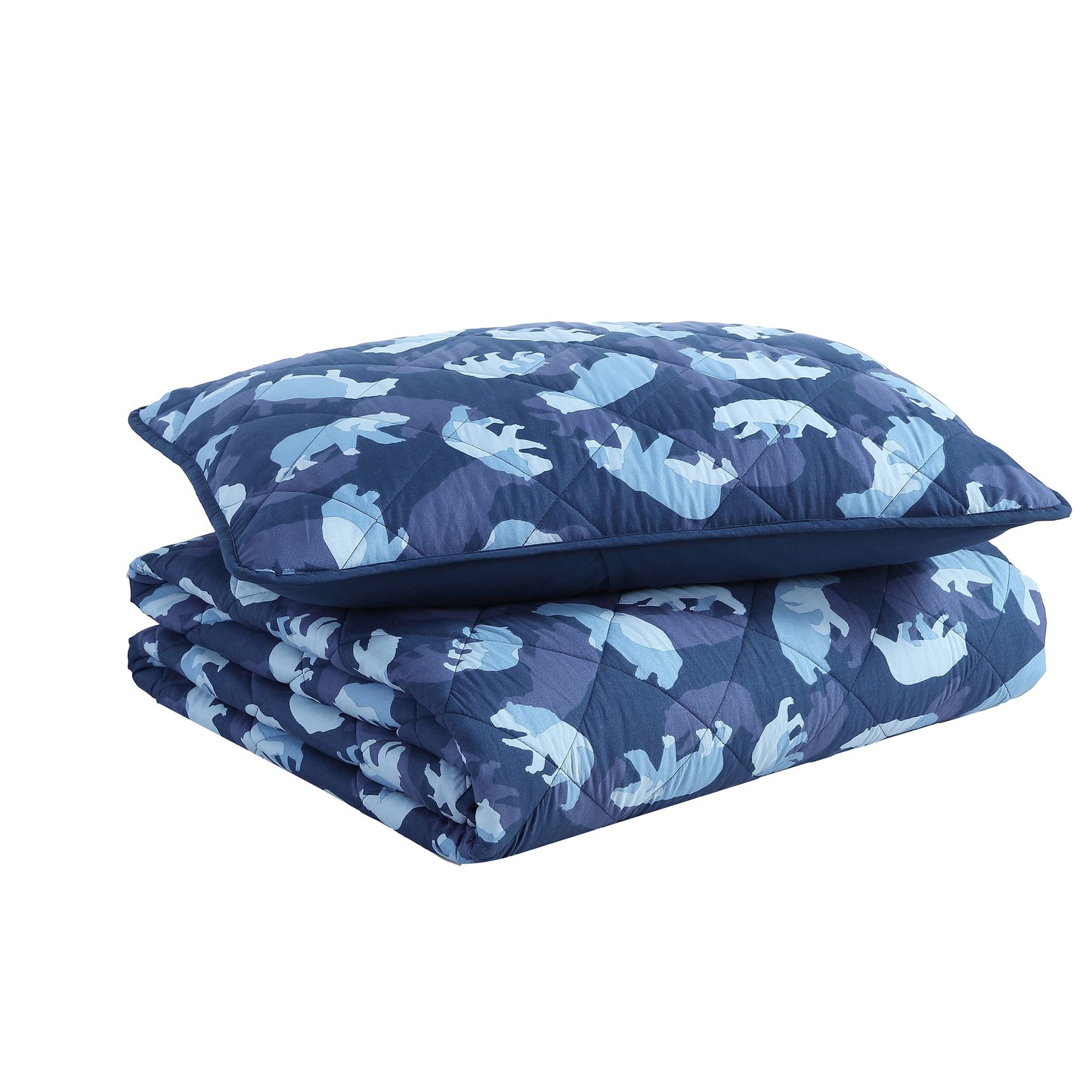 Set trapuntato Eddie Bauer Kids Camp Camo Navy