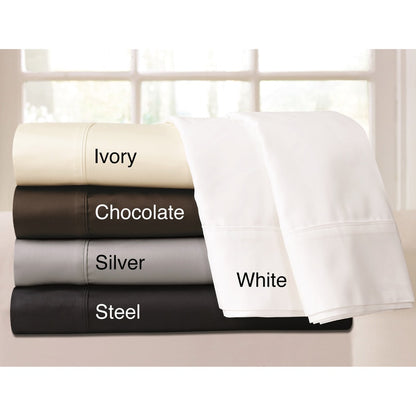 Set di lenzuola da 6 pezzi in cotone egiziano 600 TC con tasche extra profonde