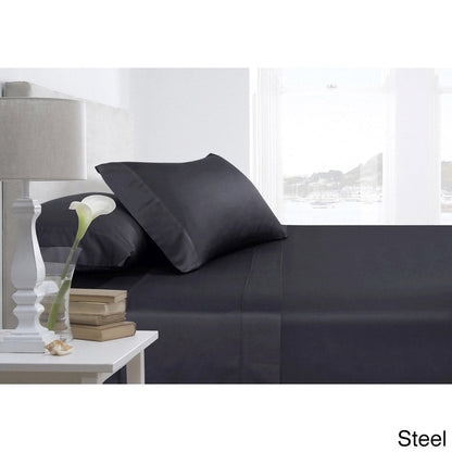 Set di lenzuola con tasche extra profonde in cotone egiziano a 600 fili