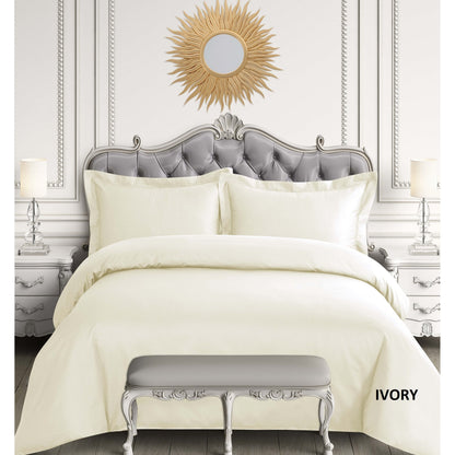 Set copripiumino oversize in raso di cotone egiziano a 600 fili