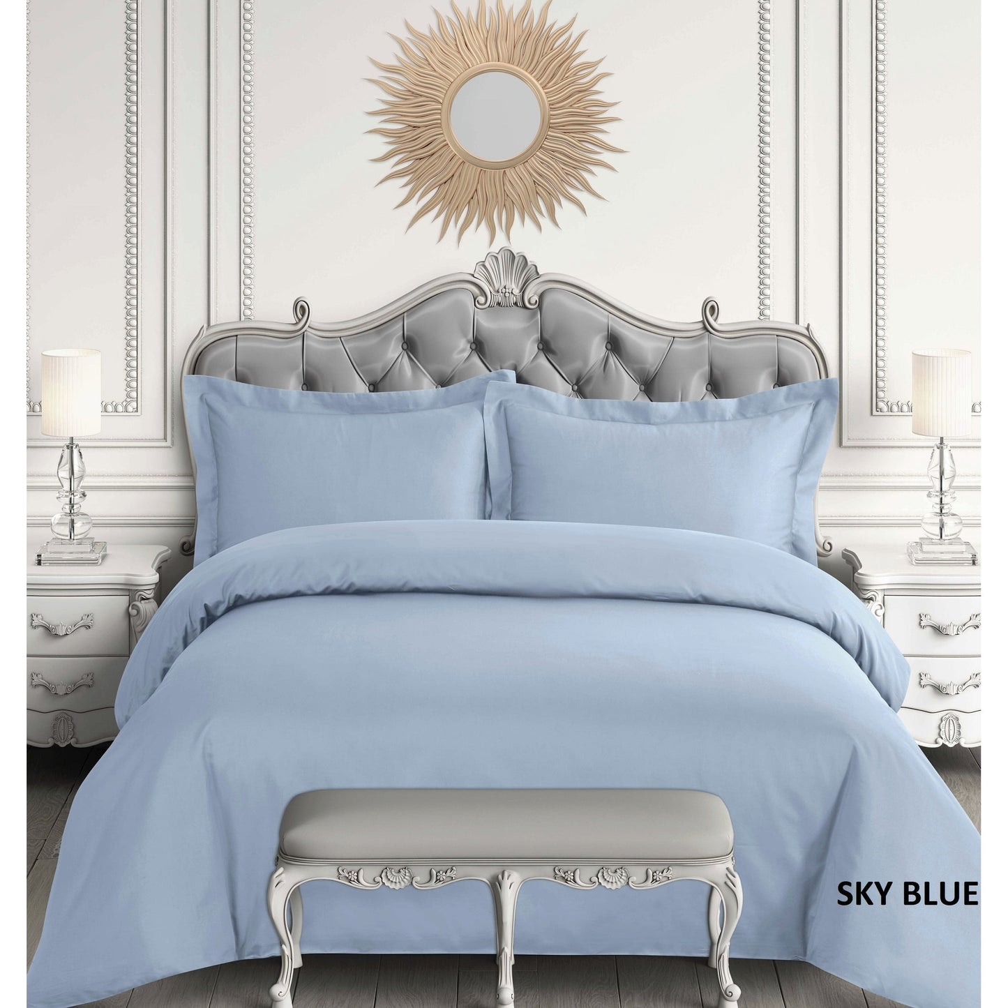 Set copripiumino oversize in raso di cotone egiziano a 600 fili