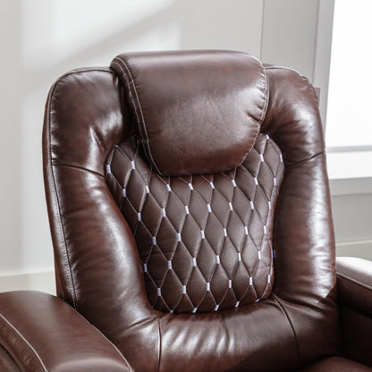 Divano reclinabile singolo imbottito elettrico per home theater con braccioli nascosti