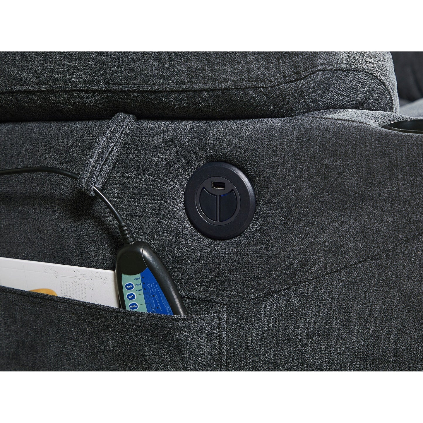 Poltrona reclinabile elettrica con massaggio, riscaldamento lombare, capacità di carico di 350 libbre, reclinazione regolabile da 45° a 165°