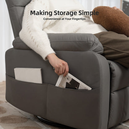 Poltrona reclinabile girevole elettrica