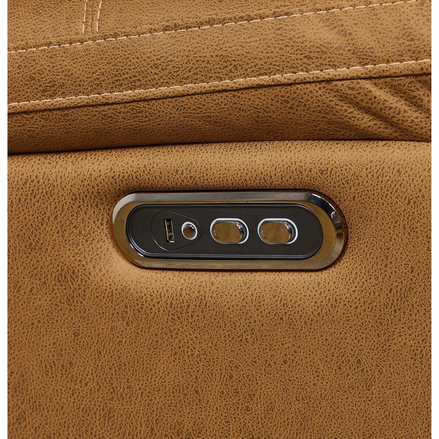 Poltrona reclinabile elettrica girevole con doppio motore, USB e reset One-Touch