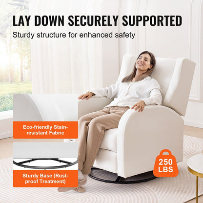 Poltrona reclinabile elettrica e girevole per soggiorno e camera da letto