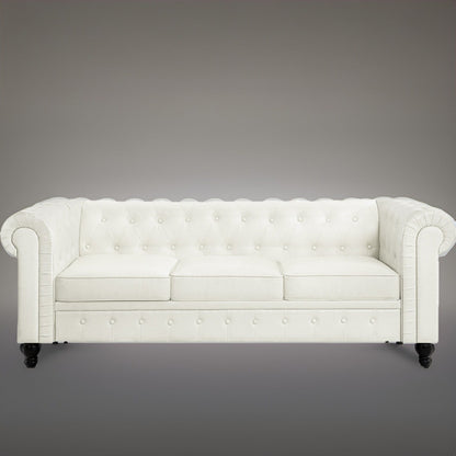 Divano Chesterfield Elegance, comfort lussuoso per soggiorni accoglienti, divano moderno di metà secolo, Elegance, divano a 3 posti
