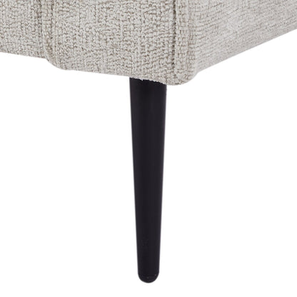 Divano Chesterfield imbottito in stile moderno di metà secolo con superficie in tessuto high-tech per il soggiorno