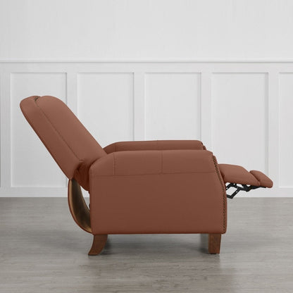 Poltrona reclinabile Elias Push Back per adulti in similpelle per soggiorno