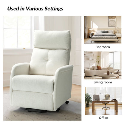 Poltrona reclinabile Elisa Power Remote Lift Assist con base in metallo