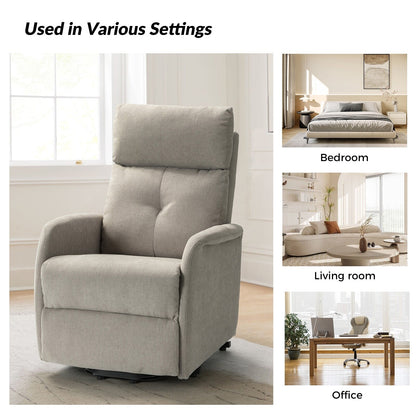 Poltrona reclinabile Elisa Power Remote Lift Assist con base in metallo