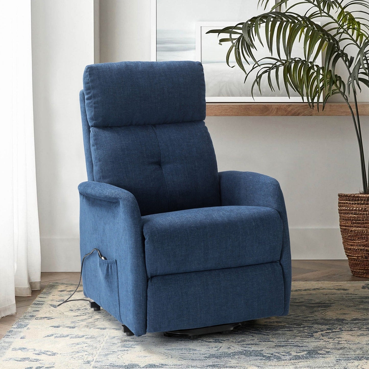 Poltrona reclinabile Elisa Power Remote Lift Assist con base in metallo